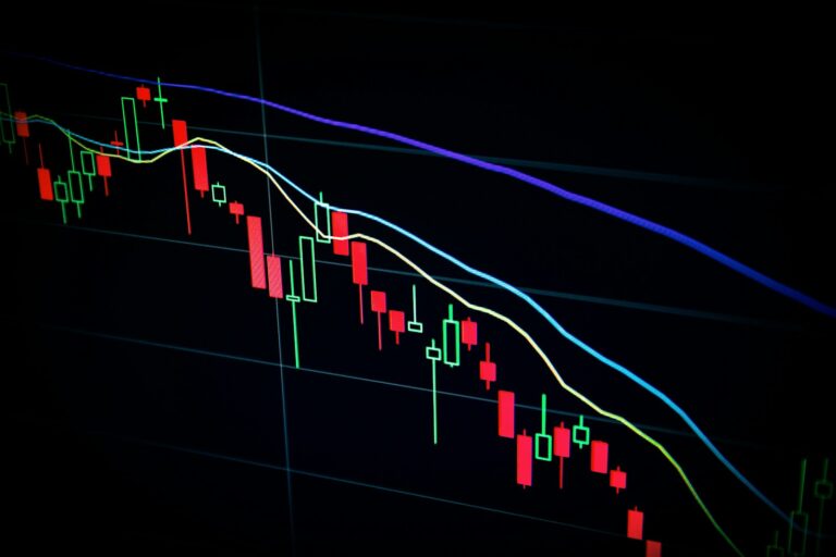 Closeup stock chart dividend yield screen dividend reinvestment
