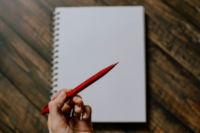 Printed resume red pen notes
