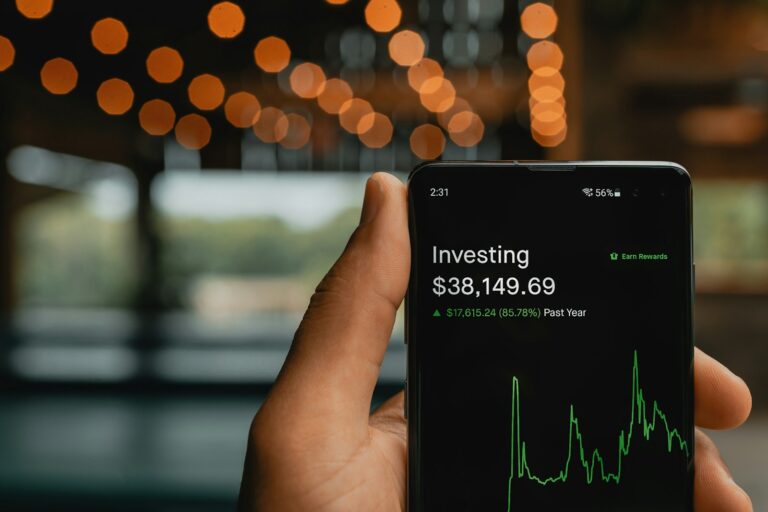 Stock trading app phone chart mutual fund documents