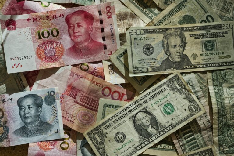 Currency exchange board banknotes traveler