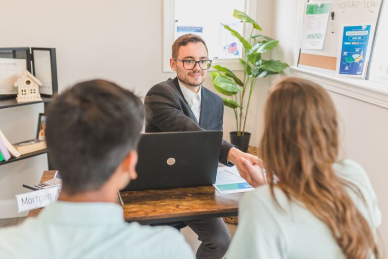 Person reading loan