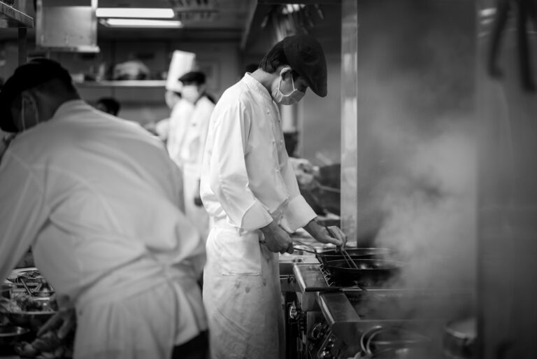Restaurant kitchen chefs