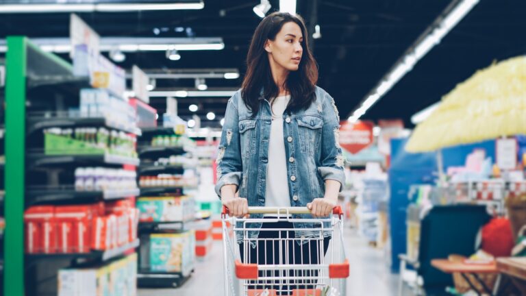 Grocery store aisle