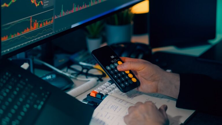 Young investor reading