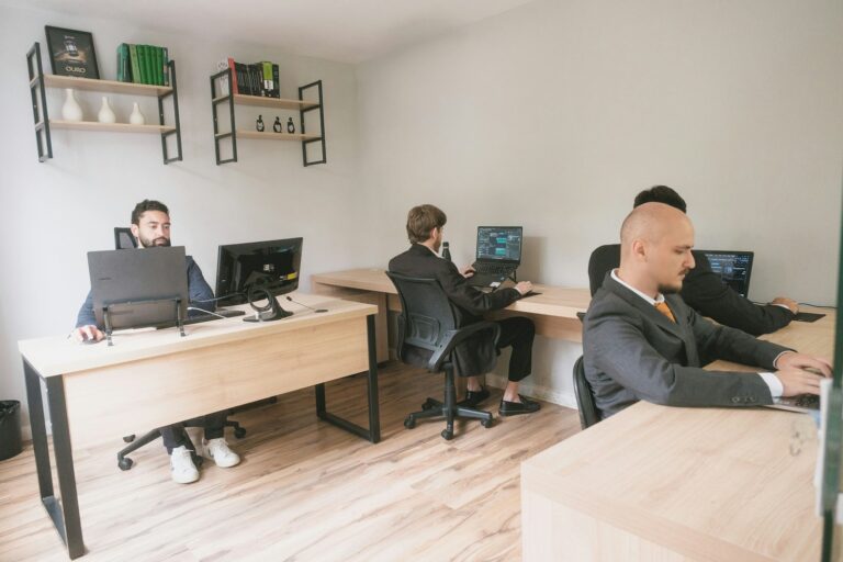 Modern office workspace