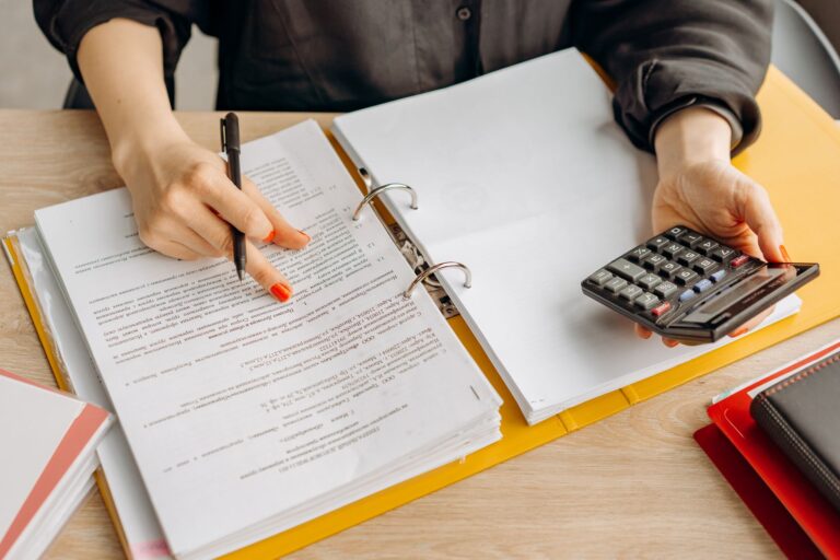Person reviewing loan