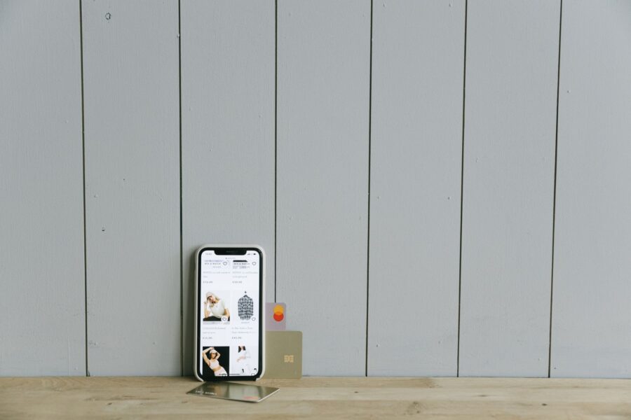 Bank cards smartphone