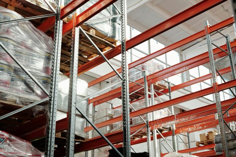 Warehouse shelves inventory