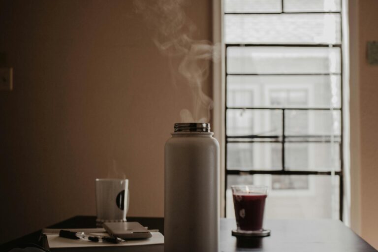 Evening kitchen table