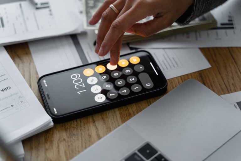 Person using banking