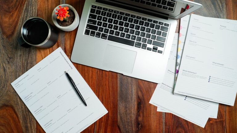 Office desk laptop