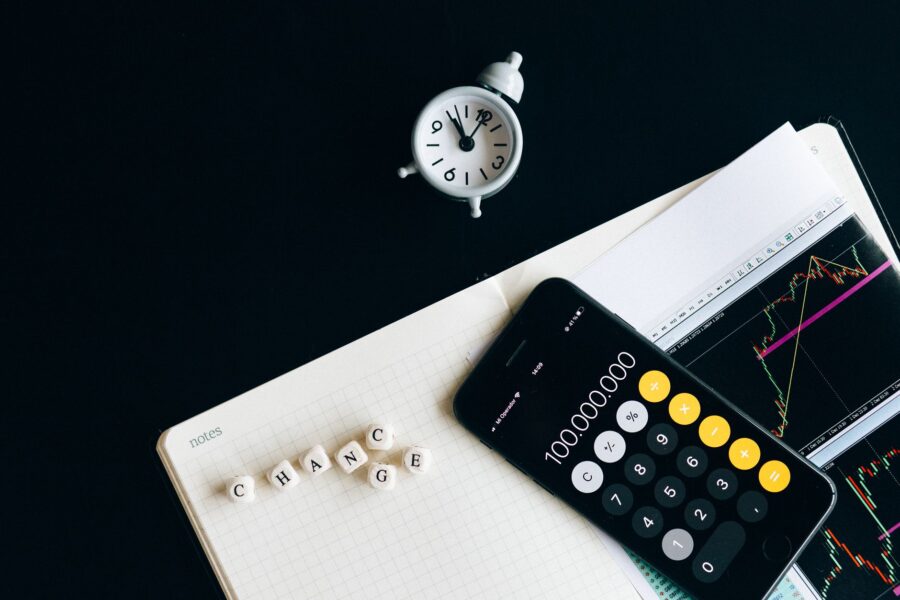 Calendar notebook clock