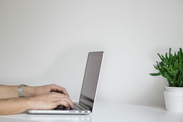 Laptop job listing
