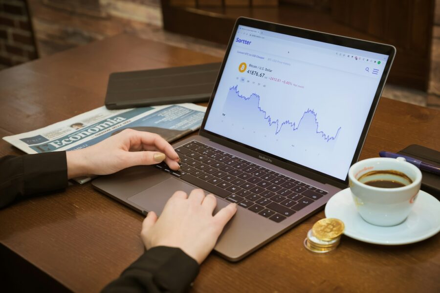 Person using laptop