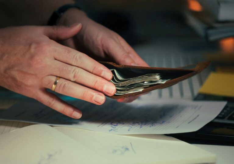 Cash envelopes table
