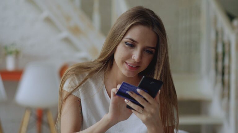 Person using banking
