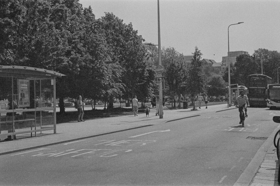 City street cyclist