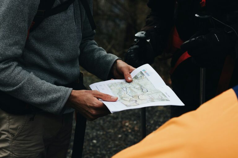 Person planning route