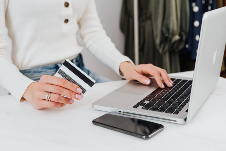 Person using banking