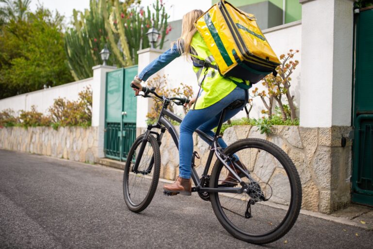 Courier bicycle food