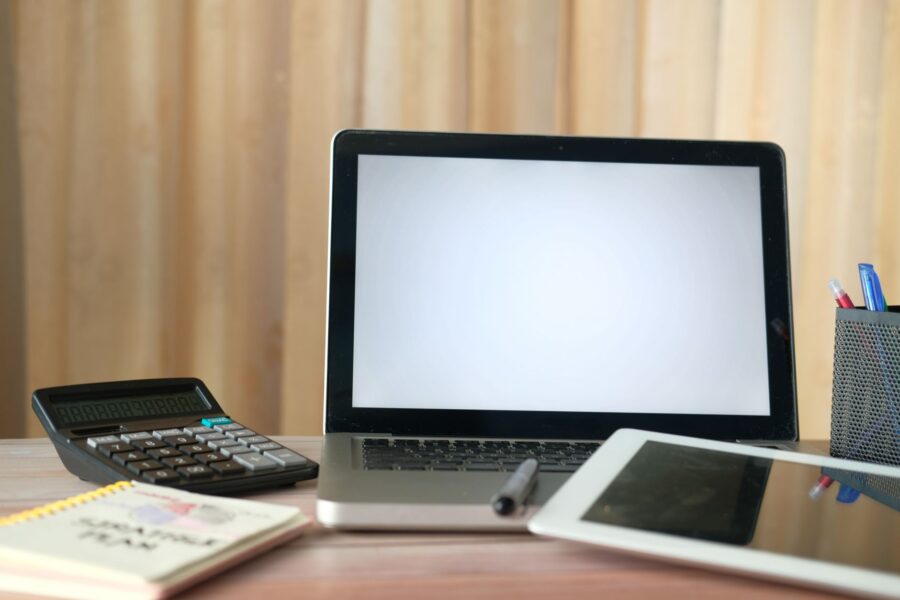 Laptop screen digital