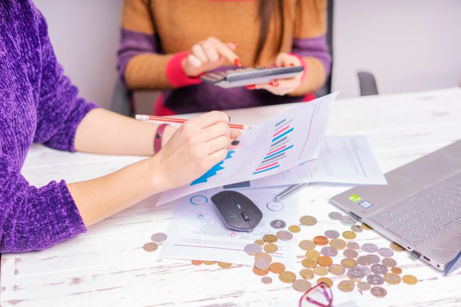Calculator coins financial