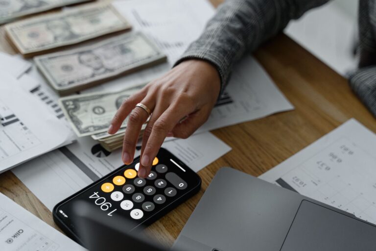 Person using budgeting