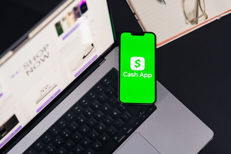 Online banking screen