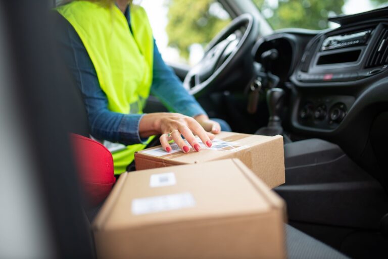 Delivery driver car