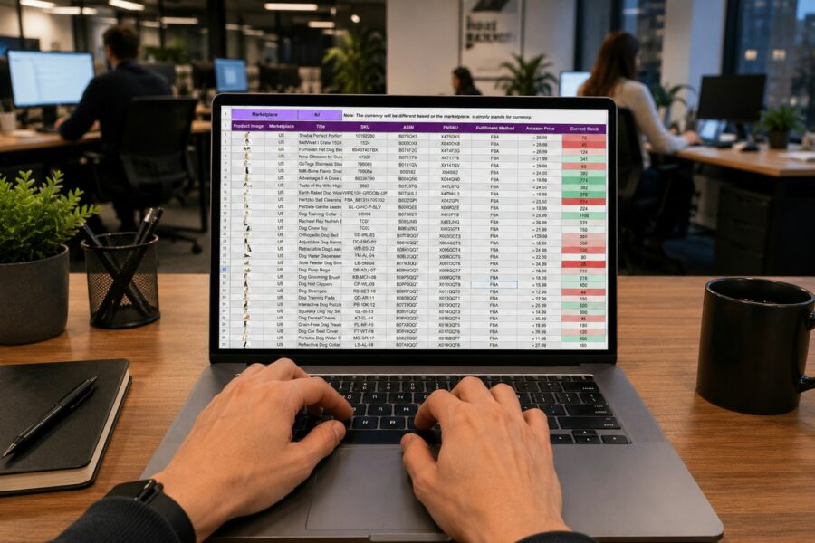 Laptop spreadsheet home