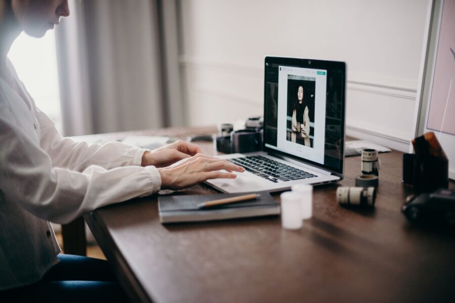 Freelance photographer working