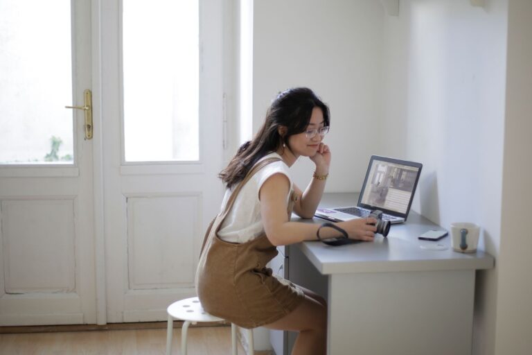 Freelance photographer working