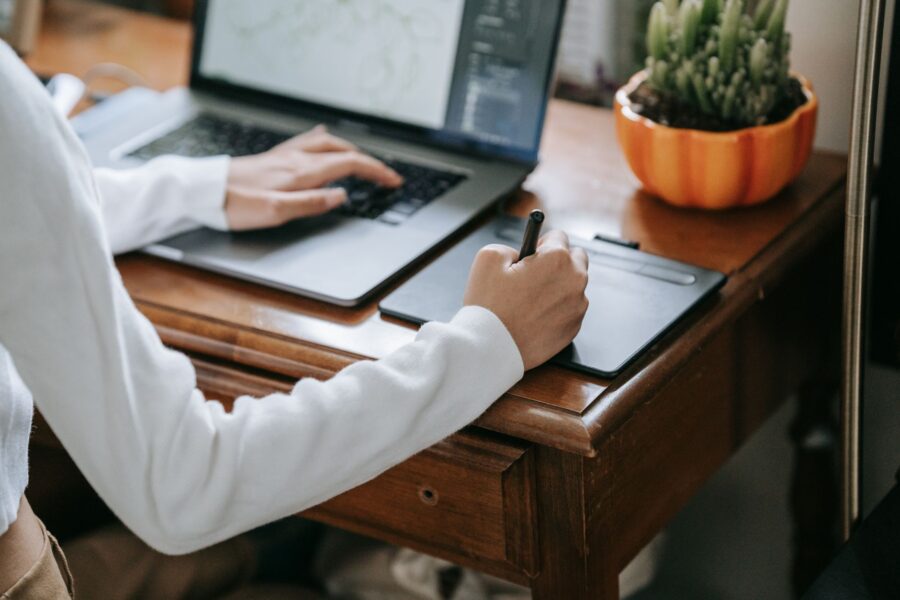 Person laptop simple
