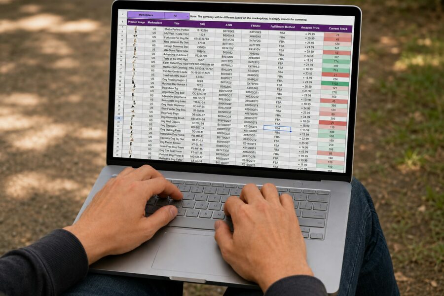 Person working laptop