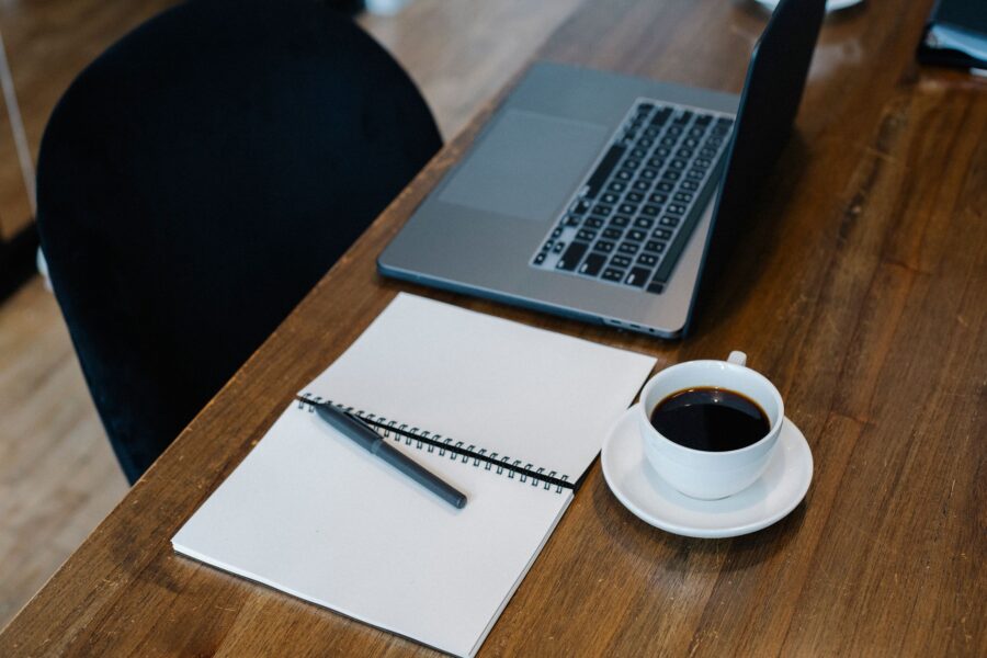 Office worker desk