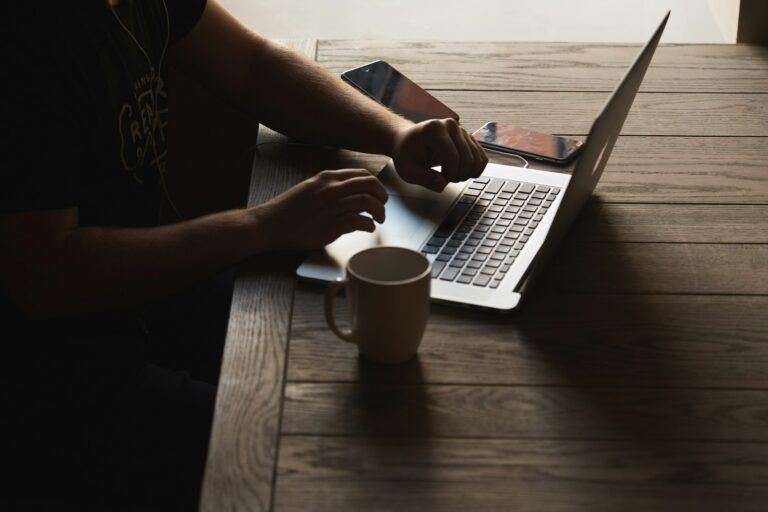Laptop coffee table