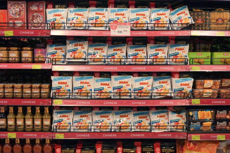 Grocery store aisle