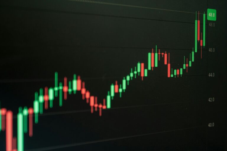 Stock chart red