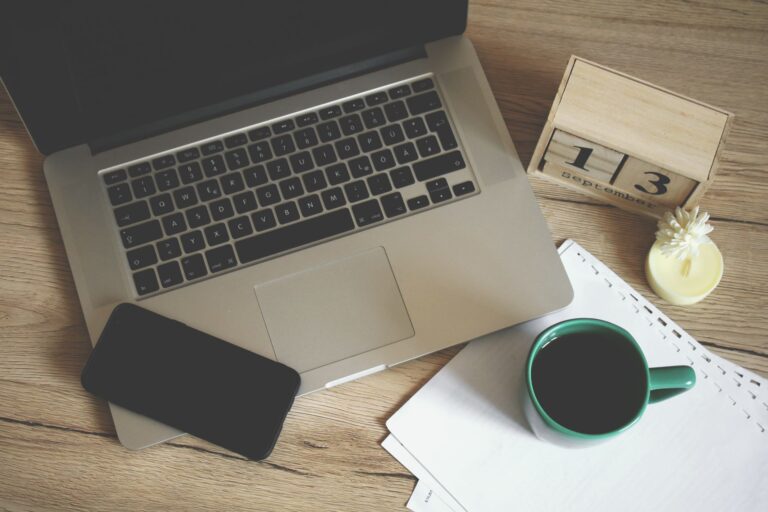 Weekend workspace coffee