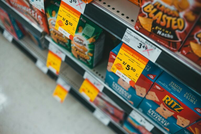 Grocery store shelf